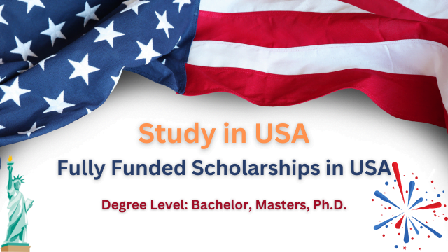 Fully Funded Scholarships for International Students in Usa 2024  