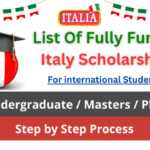 Fully Funded Italy Scholarships