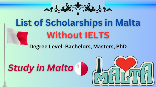 Scholarships in Malta Without IELTS