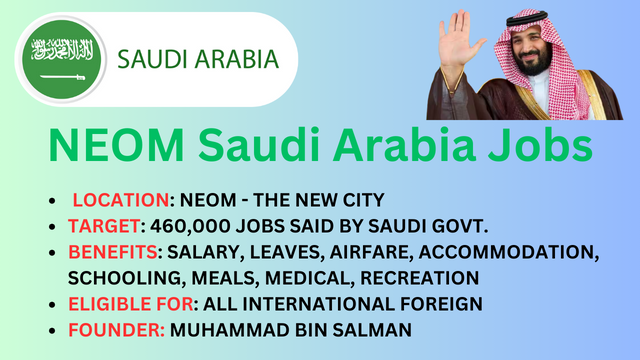 NEOM Saudi Arabia Jobs