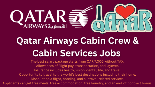 Qatar Airways Cabin Crew Jobs 2024