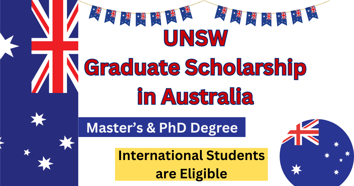 UNSW Graduate Scholarship 2024 in Australia