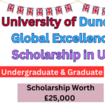 University of Dundee Global Excellence Scholarship 2024 in UK